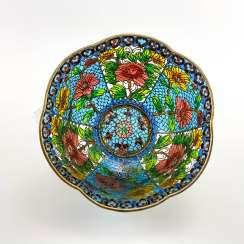 Decorative vase, rare technique of stained glass enamels, China, cloisonné, perfect condition Decorative vase, rare technique of stained glass enamels, China, cloisonné, perfect condition