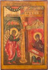 LARGE-FORMAT ICON WITH THE ANNUNCIATION LARGE-FORMAT ICON WITH THE ANNUNCIATION