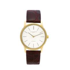VACHERON & CONSTANTIN: gentleman's wristwatch of 18K gold with screw back case VACHERON & CONSTANTIN: gentleman's wristwatch of 18K gold with screw back case