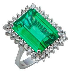 Tourmaline ring with diamonds Tourmaline ring with diamonds