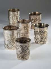 6 Baroque Mugs, 6 Baroque Mugs,