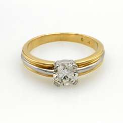 Damenring Gelbgold/WG 14 K Damenring Gelbgold/WG 14 K