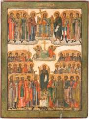 A MONUMENTAL ICON OF 'ALL SAINTS' A MONUMENTAL ICON OF 'ALL SAINTS'