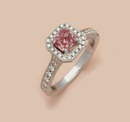Фантазии-Розовый-Диамант-Solitärring Фантазии-Розовый-Диамант-Solitärring