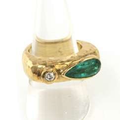 Smaragd-Diamant-Ring Smaragd-Diamant-Ring