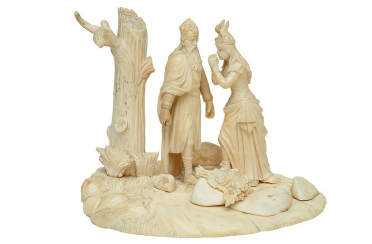 Bone, carving, late nineteenth century Bone, carving, late nineteenth century