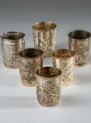 6 Baroque Mugs, 6 Baroque Mugs,