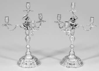Pair of rococo girandoles Pair of rococo girandoles