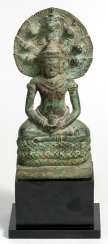 Sitzende Naga-Bronzefigur Sitzende Naga-Bronzefigur