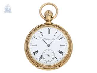 Pocket watch: heavy Geneva, Anchor, chronometer, Bourquin & Fils, Geneve, made for Moser & co. of St. Petersburg, CA. 1870 Pocket watch: heavy Geneva, Anchor, chronometer, Bourquin & Fils, Geneve, made for Moser & co. of St. Petersburg, CA. 1870