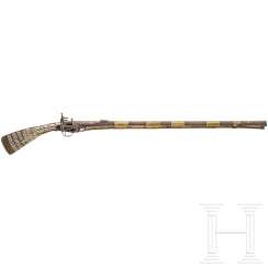 Mother-Of-Pearl-Encrusted Miquelet Rifle, Bulgaria, 1. Half of the 19th century. Century Mother-Of-Pearl-Encrusted Miquelet Rifle, Bulgaria, 1. Half of the 19th century. Century