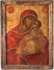 A MONUMENTAL ICON WITH THE MOTHER OF GOD ELEUSA A MONUMENTAL ICON WITH THE MOTHER OF GOD ELEUSA