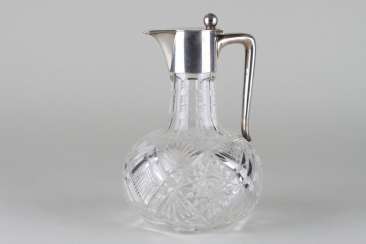 Karaffe mit Silber-Kehl, Deutschland Karaffe mit Silber-Kehl, Deutschland