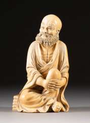 SITTING LUOHAN FIGURE China SITTING LUOHAN FIGURE China