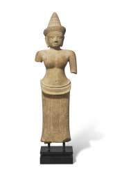 A SANDSTONE FIGURE OF UMA A SANDSTONE FIGURE OF UMA