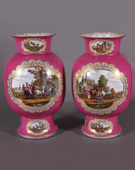 Вазы Дрезден,1860-е - 1880-е года, фарфор Вазы Дрезден,1860-е - 1880-е года, фарфор