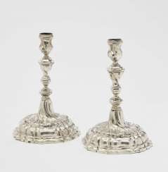 A Pair of candlesticks, Munich, Germany, around 1760 Johann Benno Canzler A Pair of candlesticks, Munich, Germany, around 1760 Johann Benno Canzler