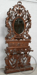 Antique console with mirror Antique console with mirror