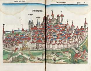 SCHEDEL, Hartmann (1440-1514) - Liber chronicarum. Nuremberg: Anton Koberger per Sebald Schreyer e Sebastian Kammermeister, 12 luglio 1493. SCHEDEL, Hartmann (1440-1514) - Liber chronicarum. Nuremberg: Anton Koberger per Sebald Schreyer e Sebastian Kammermeister, 12 luglio 1493.
