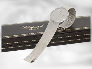 Wrist watch: high quality elegant vintage Chopard men's watch, reference, 1083, 18K white gold, with Original Box, 80s Wrist watch: high quality elegant vintage Chopard men's watch, reference, 1083, 18K white gold, with Original Box, 80s