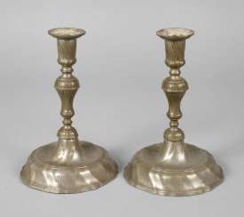 Pair of Baroque candlesticks Pair of Baroque candlesticks