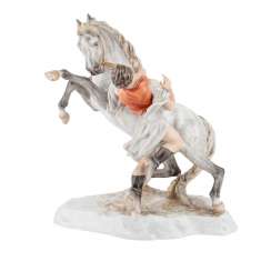HEREND figure group, 'a Hungarian horse', 20. Century. HEREND figure group, 'a Hungarian horse', 20. Century.
