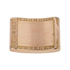 BIEDERMEIER ANATOMICAL SNUFFBOX SET IN GOLD BIEDERMEIER ANATOMICAL SNUFFBOX SET IN GOLD