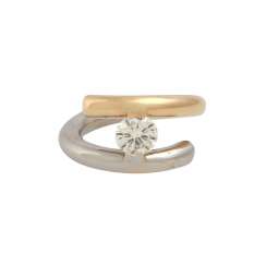 Solitaire ring with brilliant approx. 1 ct, Solitaire ring with brilliant approx. 1 ct,