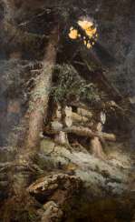 ВИКТОР Андреевич SIMOW/ А. А. SINTSOW 1858 - 1935/ деятельность в конце 19 века. Века в Москве лес С внутренним ЗАБРОШЕННЫЙ ДОМИК В ЛУННОМ свете ВИКТОР Андреевич SIMOW/ А. А. SINTSOW 1858 - 1935/ деятельность в конце 19 века. Века в Москве лес С внутренним ЗАБРОШЕННЫЙ ДОМИК В ЛУННОМ свете
