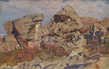 Hans Lietzmann - rock formation in the Marocche Hans Lietzmann - rock formation in the Marocche