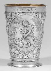 Large Baroque goblet with a mythological scene Large Baroque goblet with a mythological scene