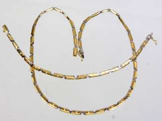Brilliant necklace and bracelet - yellow-gold/WG 585 Brilliant necklace and bracelet - yellow-gold/WG 585
