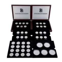 4 silver commemorative medal set 4 silver commemorative medal set