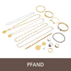 PFANDAUKTION - 1 Drg. Platin Brillant/ Anh. Weissgold 18K Brillant/ Dive PFANDAUKTION - 1 Drg. Platin Brillant/ Anh. Weissgold 18K Brillant/ Dive