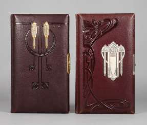 Pair of decorative albums, Carte de Visite in the art Nouveau style Pair of decorative albums, Carte de Visite in the art Nouveau style