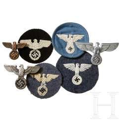 A Collection of Cloth and Metal DLV, Railway, DAF, NSFK Insignia A Collection of Cloth and Metal DLV, Railway, DAF, NSFK Insignia