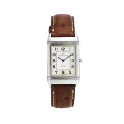 JAEGER LECOULTRE REVERSO CLASSIC: Orologio da polso da uomo in acciaio, con incisione JAEGER LECOULTRE REVERSO CLASSIC: Orologio da polso da uomo in acciaio, con incisione