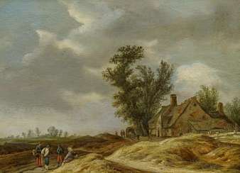 Nolpe, Pieter. Dune landscape with farmhouse. Nolpe, Pieter. Dune landscape with farmhouse.