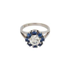 Ring with old European cut diamond 1.4 ct, Ring with old European cut diamond 1.4 ct,