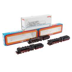 MÄRKLIN стопку бумаг 3 бугельных tenderloks, рулевая H 0. MÄRKLIN стопку бумаг 3 бугельных tenderloks, рулевая H 0.