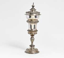 Large silver historism prize cup with gilt interior Large silver historism prize cup with gilt interior