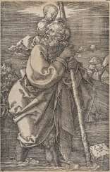 St. Christophorus with his head turned back St. Christophorus with his head turned back