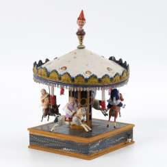 Mechanical carousel with music box Mechanical carousel with music box