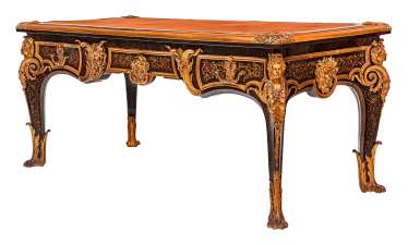 Salon desk, so-called Bureau Plat in the style of André-Charles Boulle Salon desk, so-called Bureau Plat in the style of André-Charles Boulle