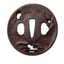 Tsuba made of iron. JAPAN, Edo period (1603-1868). Tsuba made of iron. JAPAN, Edo period (1603-1868).