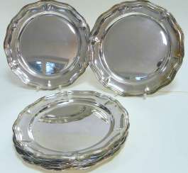 Eight large square plate 925 Sterling silver Eight large square plate 925 Sterling silver