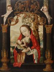 The virgin nursing the child. FLEMISH MASTERS, probably in BRUSSELS around 1530 The virgin nursing the child. FLEMISH MASTERS, probably in BRUSSELS around 1530