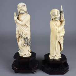 Paar Luohan-Figuren Paar Luohan-Figuren