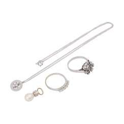 Set of 2 rings, 1 necklace and 1 pendant, Set of 2 rings, 1 necklace and 1 pendant,