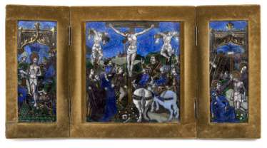 Emaille-Triptychon Emaille-Triptychon